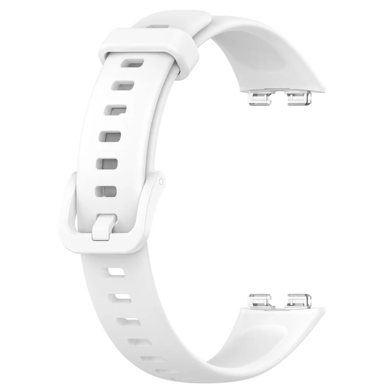 Huawei Band 8 Silicone Strap Waterproof Soft Watch Band - Ivory White