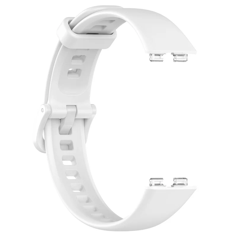 Huawei Band 8 Silicone Strap Waterproof Soft Watch Band - Ivory White