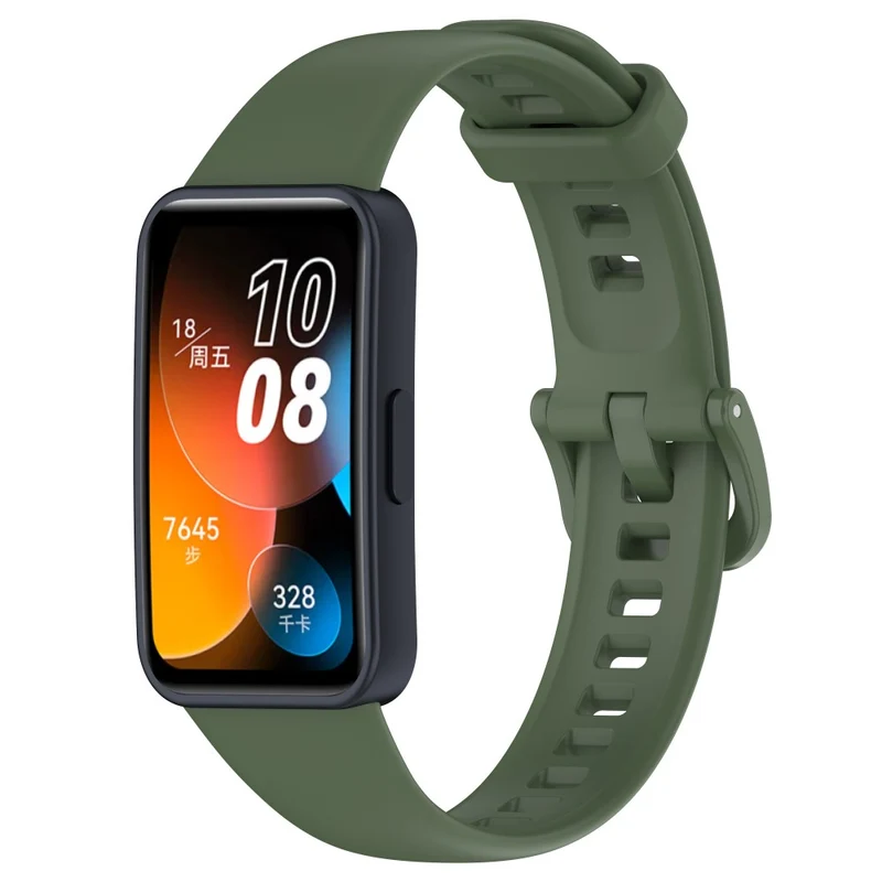 Huawei Band 8 Silicone Strap Waterproof Soft Watch Band - Ivory White