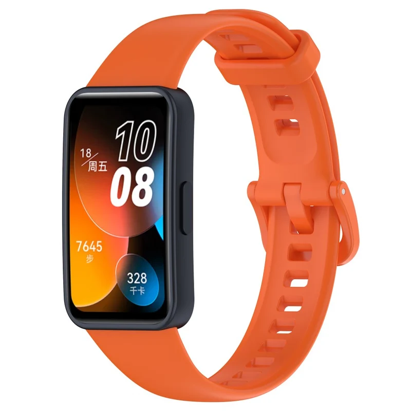 Huawei Band 8 Silicone Strap Waterproof Soft Watch Band - Ivory White