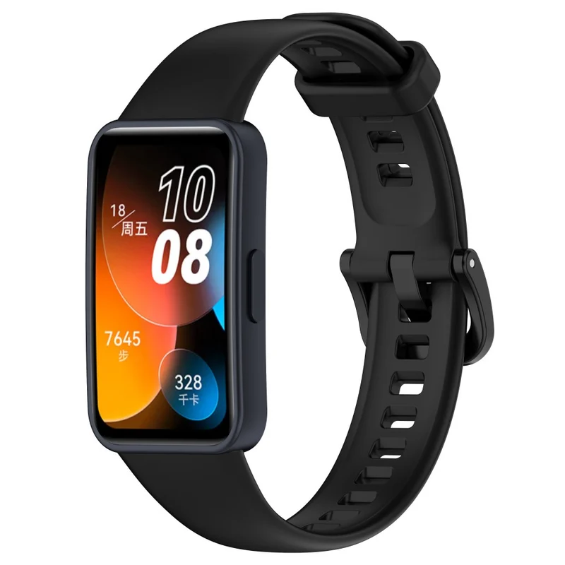 Huawei Band 8 Silicone Strap Waterproof Soft Watch Band - Ivory White