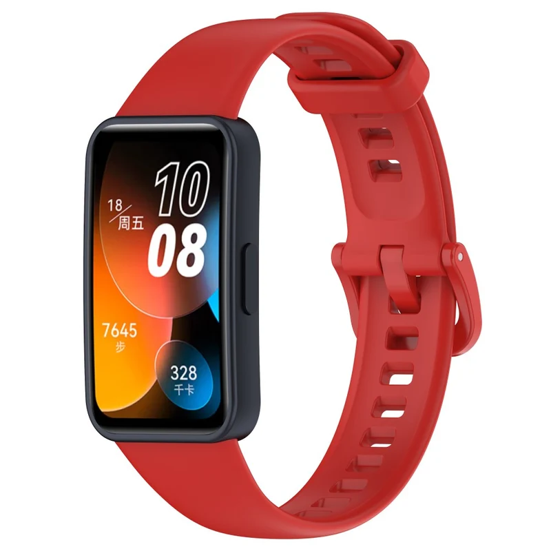 Huawei Band 8 Silicone Strap Waterproof Soft Watch Band - Ivory White
