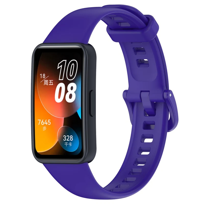 Huawei Band 8 Silicone Strap Waterproof Soft Watch Band - Ivory White