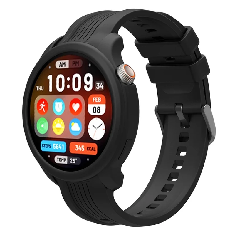 Huami Amazfit Balance (A2286) Silicone Strap Wrist Watch Band with Watch Frame Cover