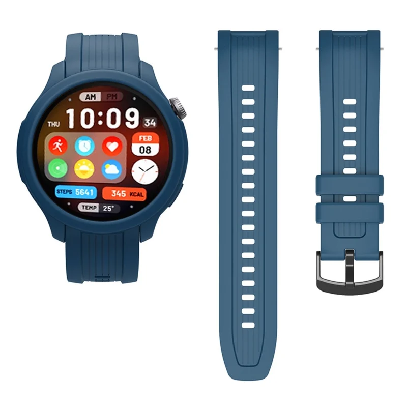 Huami Amazfit Balance (A2286) Silicone Strap Wrist Watch Band with Watch Frame Cover