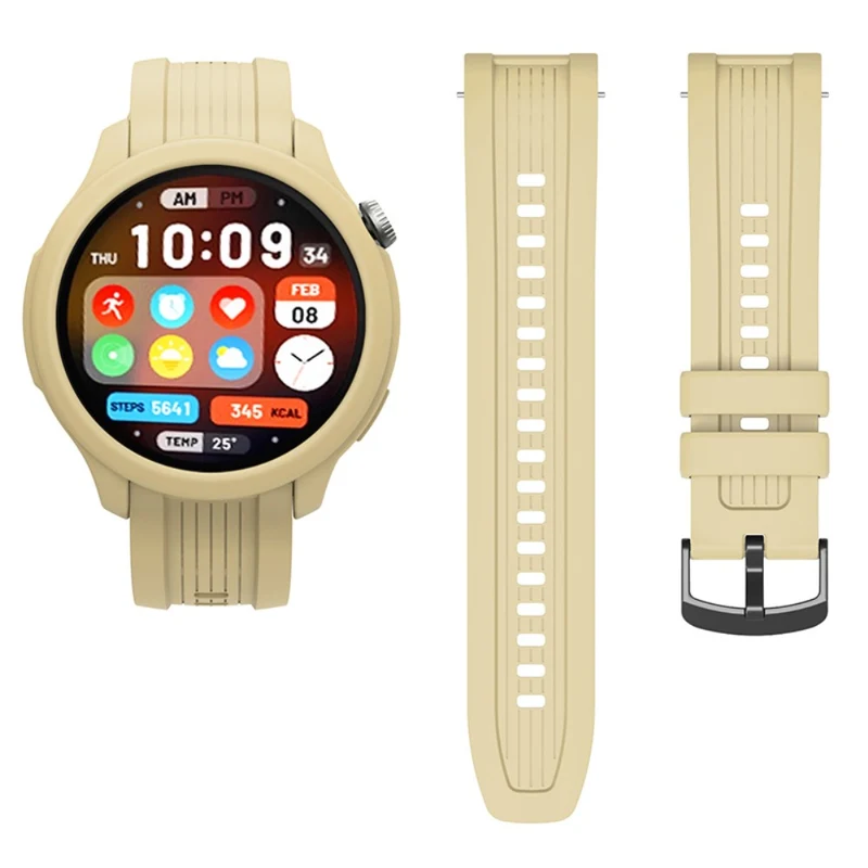 Huami Amazfit Balance (A2286) Silicone Strap Wrist Watch Band with Watch Frame Cover