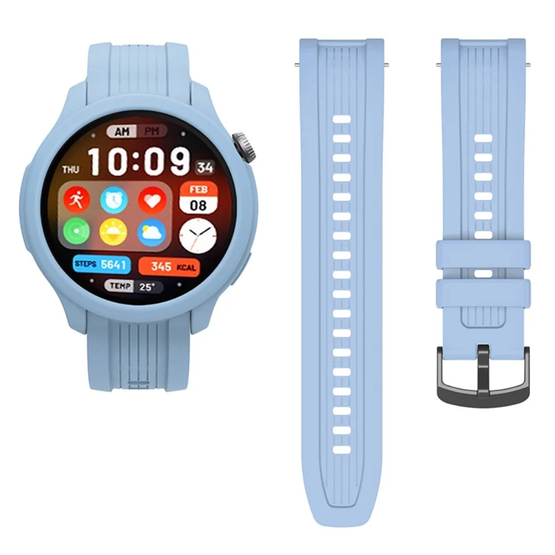 Huami Amazfit Balance (A2286) Silicone Strap Wrist Watch Band with Watch Frame Cover