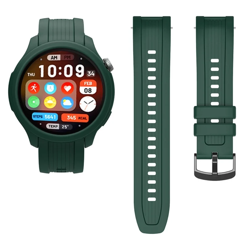 Huami Amazfit Balance (A2286) Silicone Strap Wrist Watch Band with Watch Frame Cover