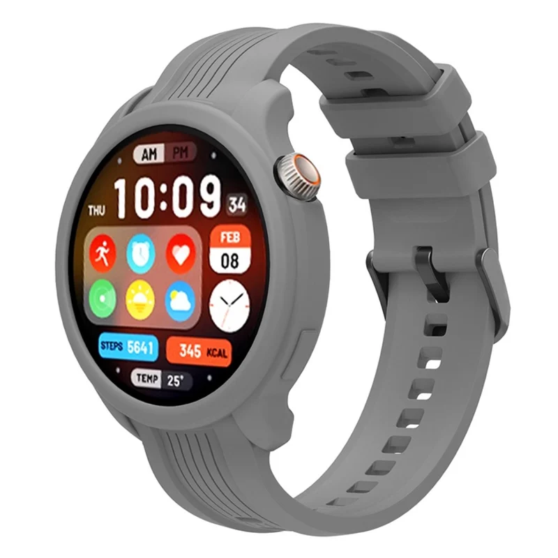 Huami Amazfit Balance (A2286) Silicone Strap Wrist Watch Band with Watch Frame Cover