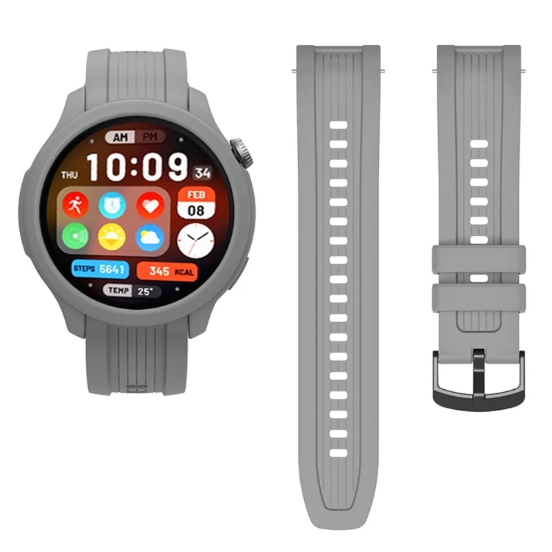 Huami Amazfit Balance (A2286) Silicone Strap Wrist Watch Band with Watch Frame Cover