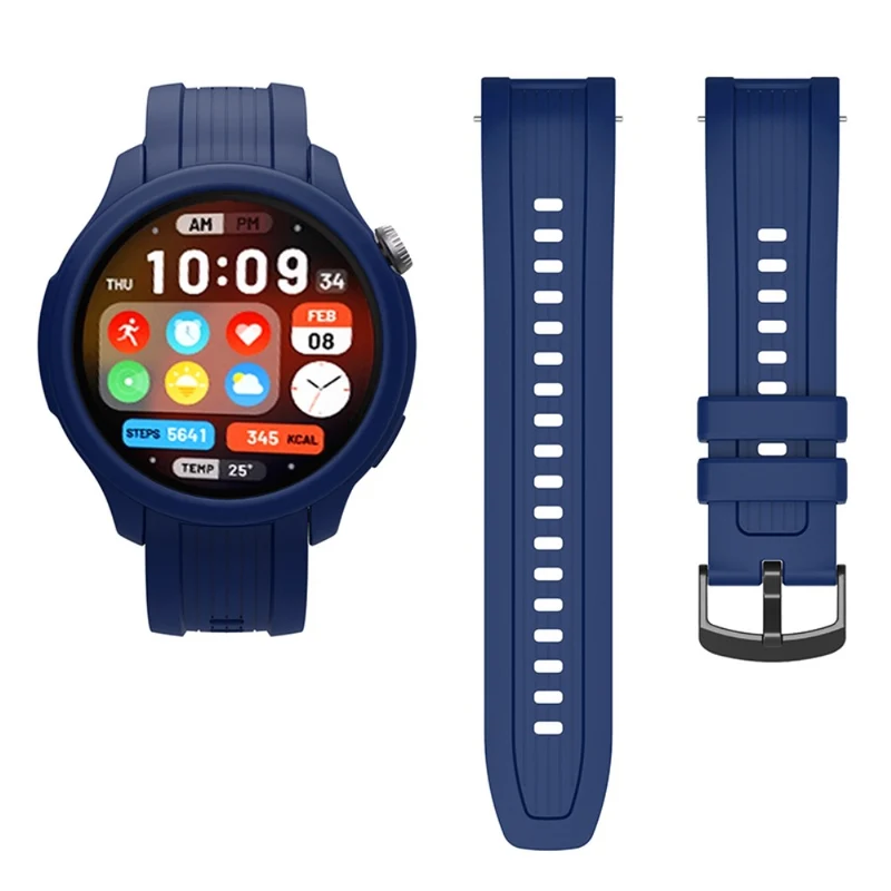 Huami Amazfit Balance (A2286) Silicone Strap Wrist Watch Band with Watch Frame Cover