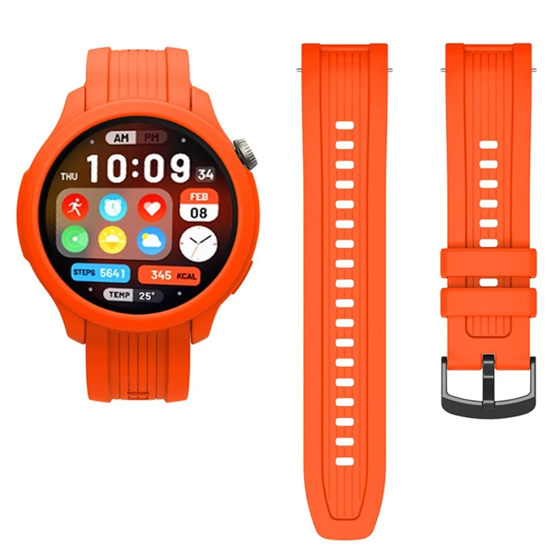 Huami Amazfit Balance (A2286) Silicone Strap Wrist Watch Band with Watch Frame Cover