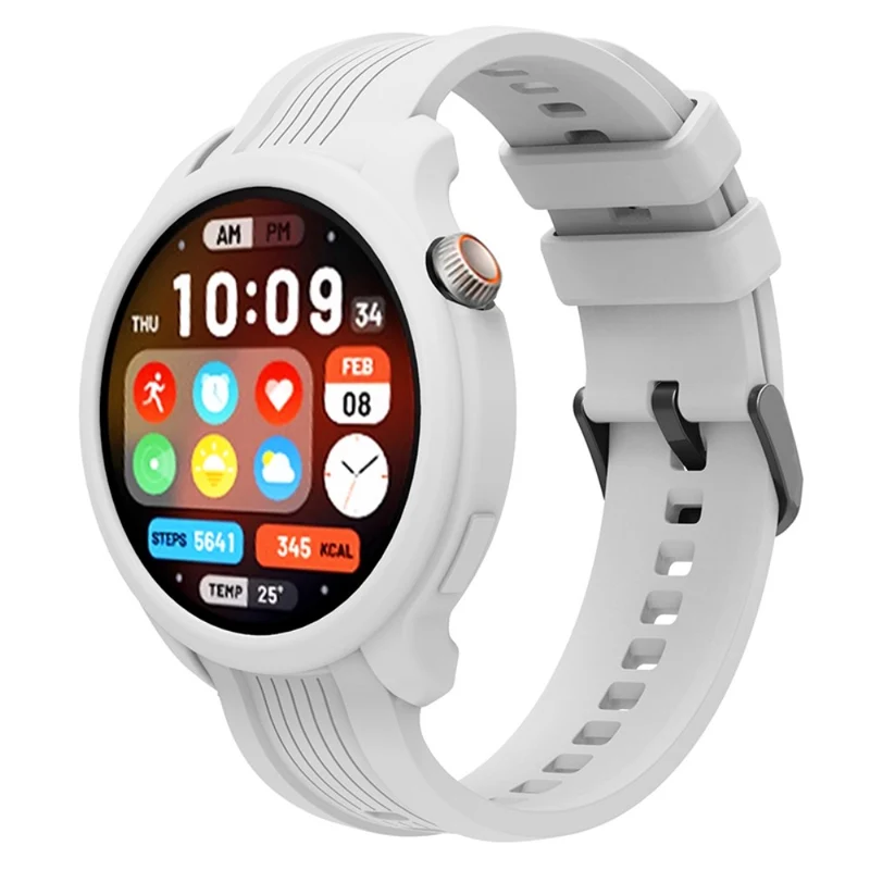 Huami Amazfit Balance (A2286) Silicone Strap Wrist Watch Band with Watch Frame Cover