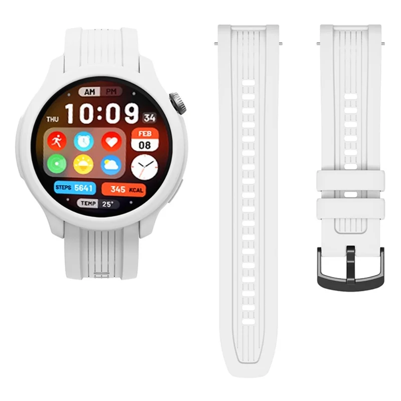 Huami Amazfit Balance (A2286) Silicone Strap Wrist Watch Band with Watch Frame Cover
