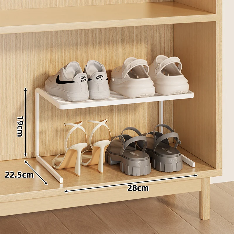 Kompakte Doppel-Schicht Verstellbare Schuhregal Erhöher für Schrank und Kleiderschrank