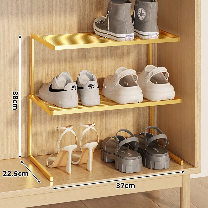 Kompakte Doppel-Schicht Verstellbare Schuhregal Erhöher für Schrank und Kleiderschrank