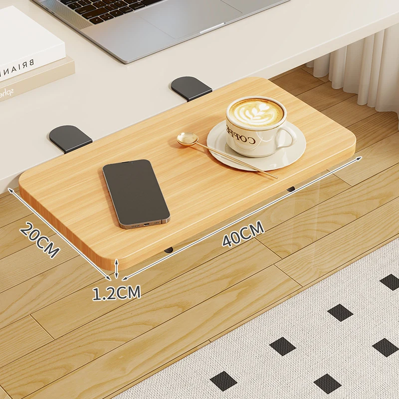 Clip-On Bambus Klappbecher und Snack-Seiten Tisch mit verstellbarem Drehklemme