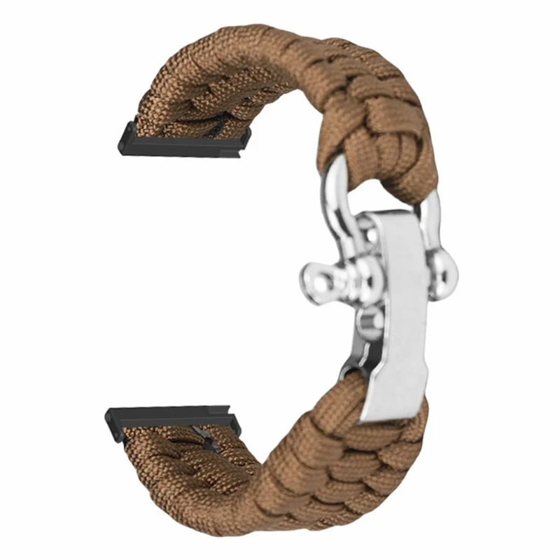 Suunto Spartan Sport Wrist HR Baro / Suunto 7 / Suunto 9 24mm Watch Band Braided Rope - Red Black Camouflage