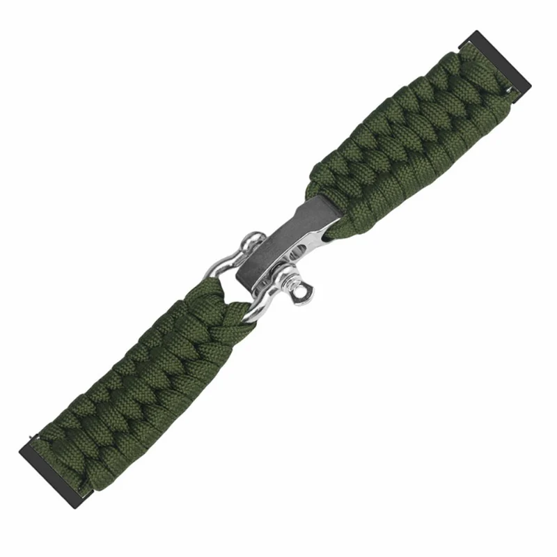 Suunto Spartan Sport Wrist HR Baro / Suunto 7 / Suunto 9 24mm Watch Band Braided Rope - Red Black Camouflage