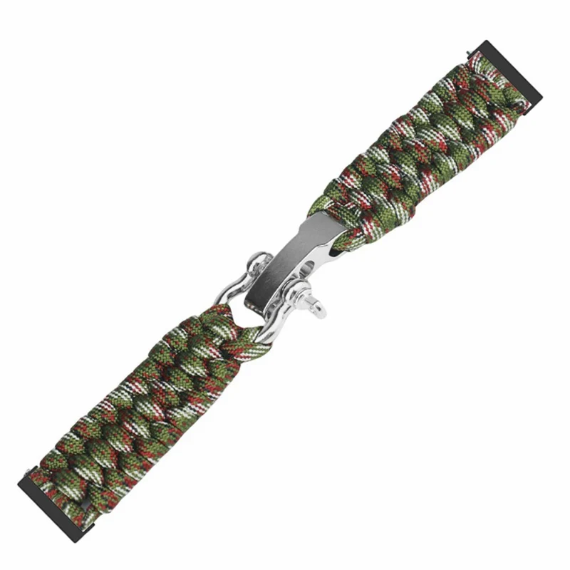 Suunto Spartan Sport Wrist HR Baro / Suunto 7 / Suunto 9 24mm Watch Band Braided Rope - Red Black Camouflage