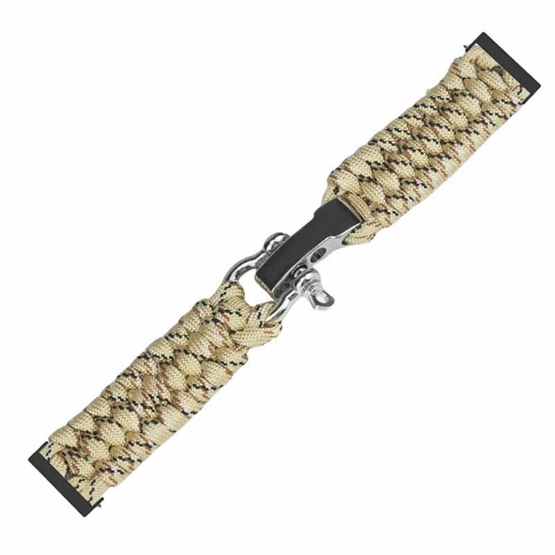 Suunto Spartan Sport Wrist HR Baro / Suunto 7 / Suunto 9 24mm Watch Band Braided Rope - Red Black Camouflage