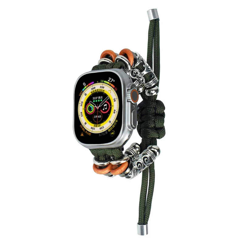 Apple Watch 49mm / 45mm / 44mm / 42mm Watch Strap Bead Braided Rope
