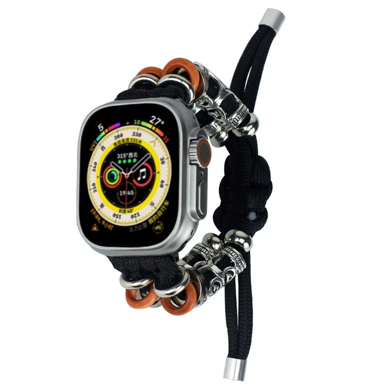 Xiaomi Smart Band 8 Pro Watch Strap Embossment Design Retro Vegan Leather Wrist Strap