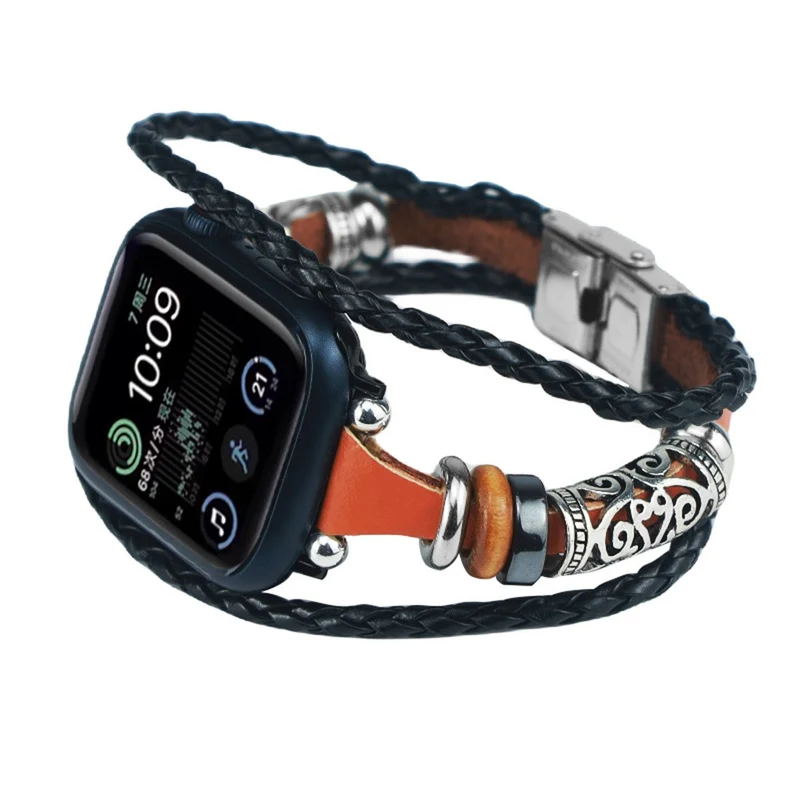 Apple Watch 49mm / 45mm / 44mm / 42mm Watch Band Ethnic Watch Strap