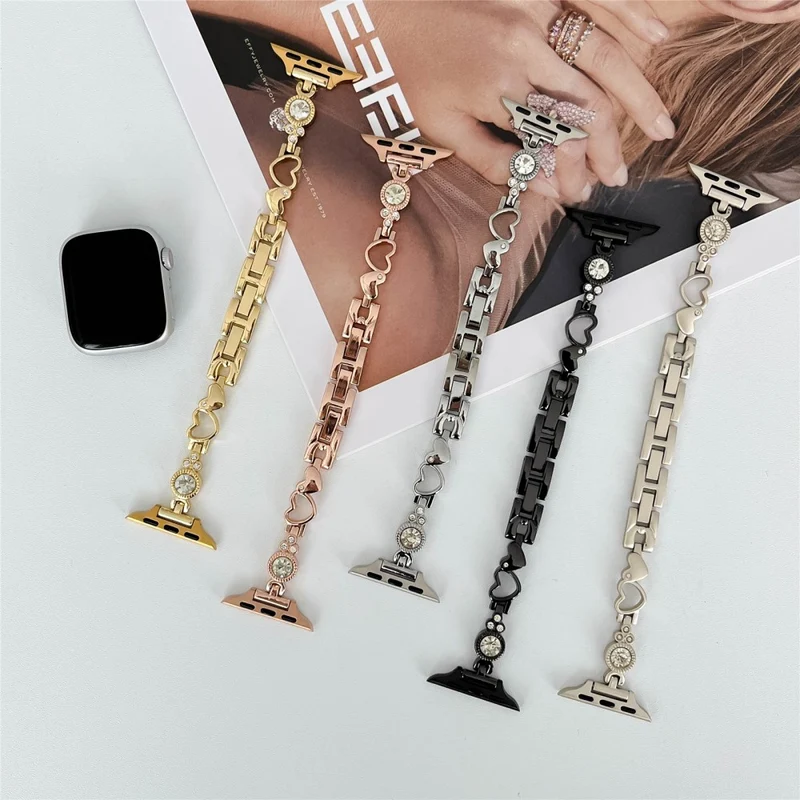 Apple Watch 49mm / 45mm / 44mm / 42mm Rhinestone Decor Watch Band