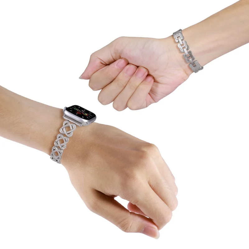 Apple Watch 49mm / 45mm / 44mm / 42mm Watch Band Jewelry Metal Strap