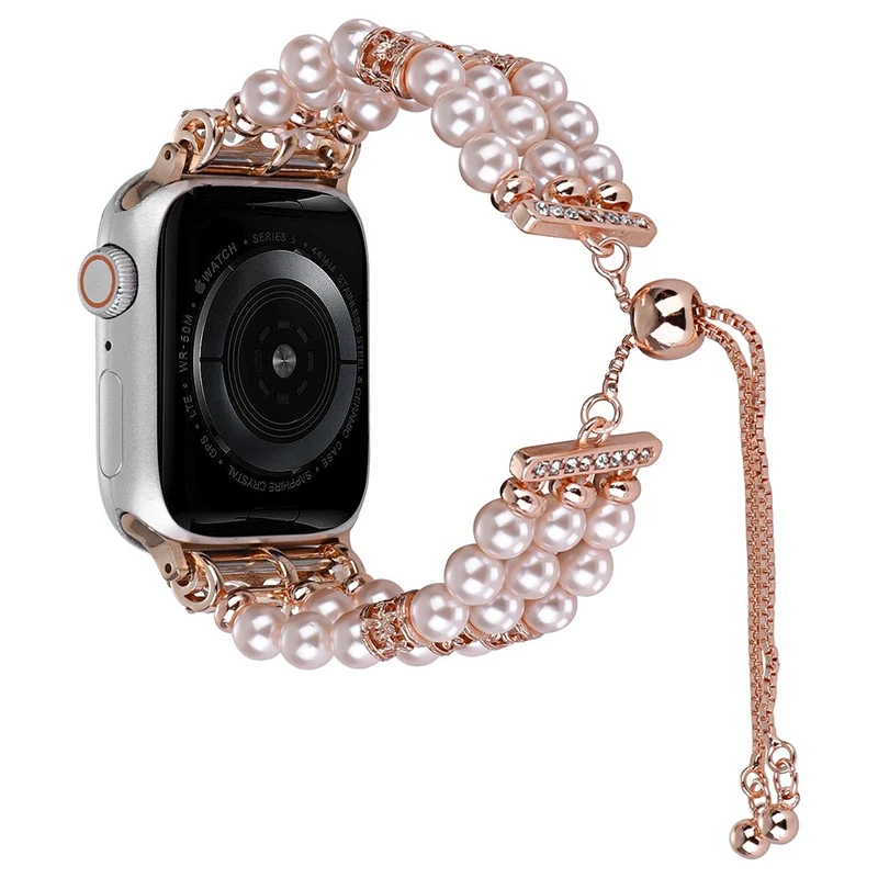 Apple Watch Series 41mm / 40mm / 38mm Watch Band Preppy Beaded Bracelet