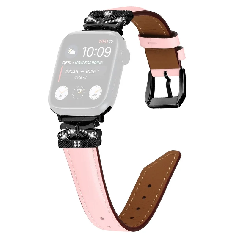 Black Buckle Watch Strap Apple Watch Universal 49mm/45mm/42mm