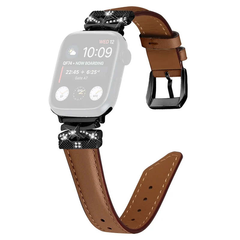 Black Buckle Watch Strap Apple Watch Universal 49mm/45mm/42mm