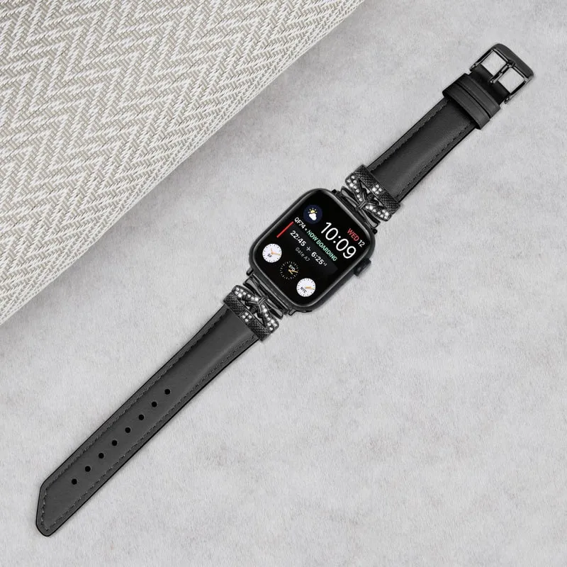 Black Buckle Watch Strap Apple Watch Universal 49mm/45mm/42mm