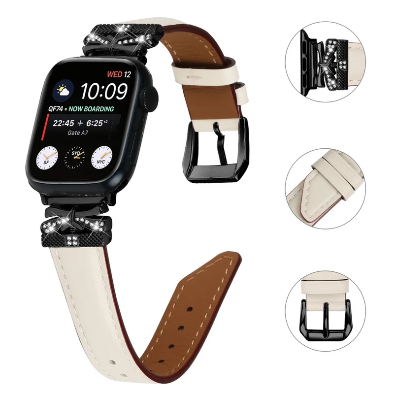 Black Buckle Watch Strap Apple Watch Universal 49mm/45mm/42mm