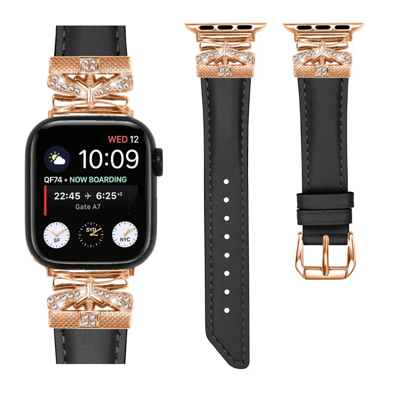 Apple Watch Universal 49mm/45mm/42mm Rose Gold Buckle Watch Strap