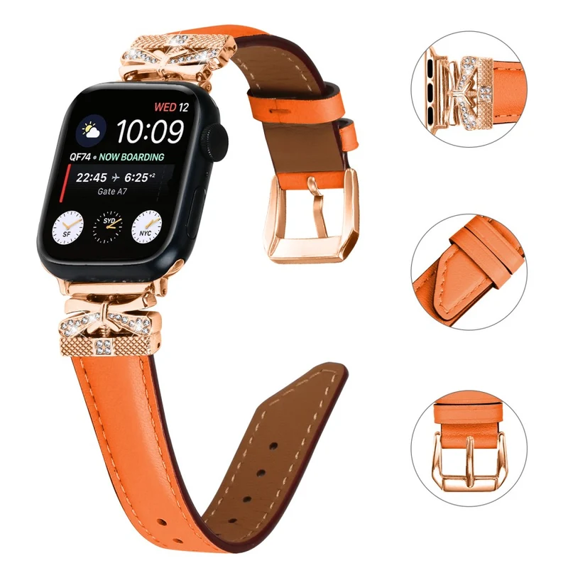 Apple Watch Universal 49mm/45mm/42mm Rose Gold Buckle Watch Strap