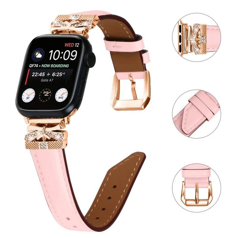 Apple Watch Universal 49mm/45mm/42mm Rose Gold Buckle Watch Strap