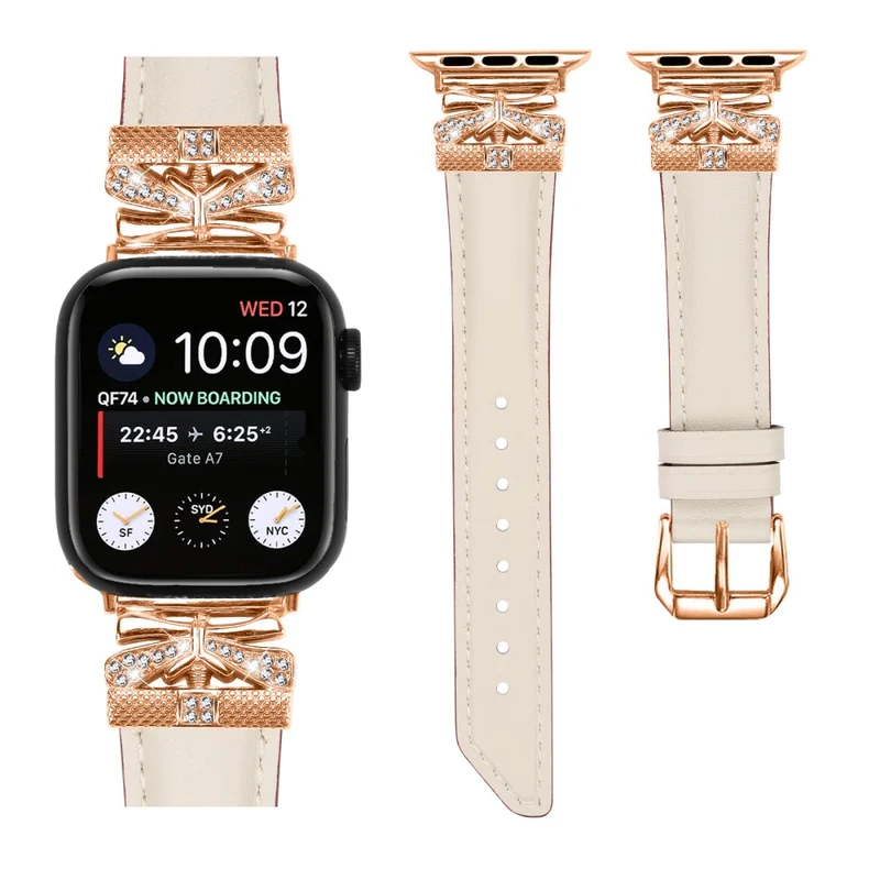 Apple Watch Universal 49mm/45mm/42mm Rose Gold Buckle Watch Strap