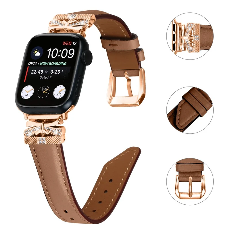 Apple Watch Universal 49mm/45mm/42mm Rose Gold Buckle Watch Strap