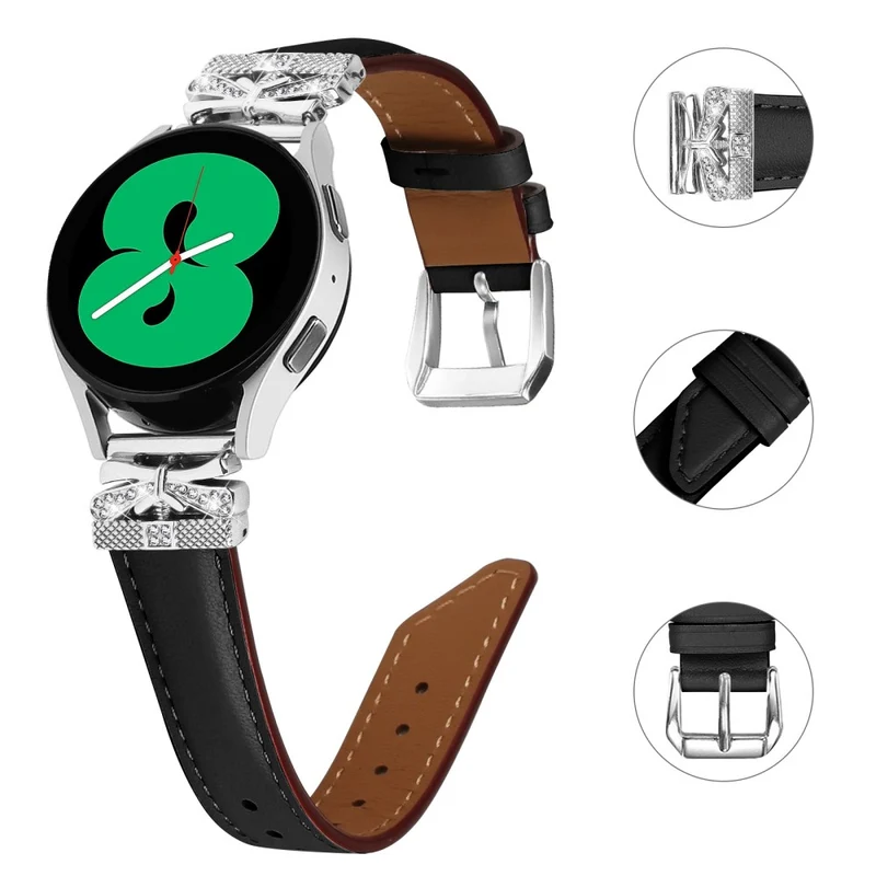 Silver Buckle 20mm Watch Band Samsung Galaxy Watch Universal