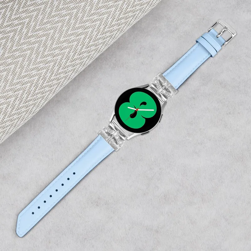 Silver Buckle 20mm Watch Band Samsung Galaxy Watch Universal
