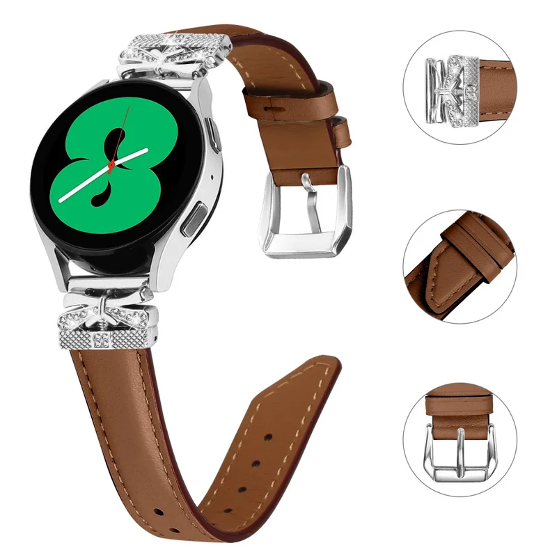 Silver Buckle 20mm Watch Band Samsung Galaxy Watch Universal