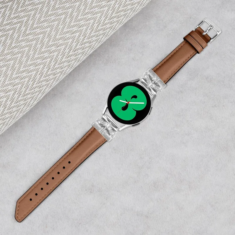 Silver Buckle 20mm Watch Band Samsung Galaxy Watch Universal