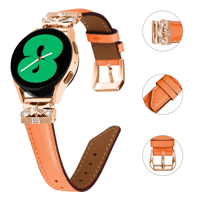 Rose Gold Buckle Strap Samsung Galaxy Watch Universal 20mm Watch Band