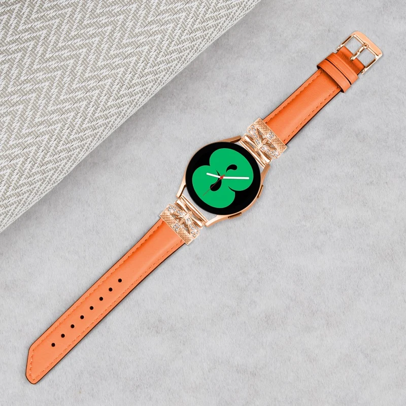 Rose Gold Buckle Strap Samsung Galaxy Watch Universal 20mm Watch Band