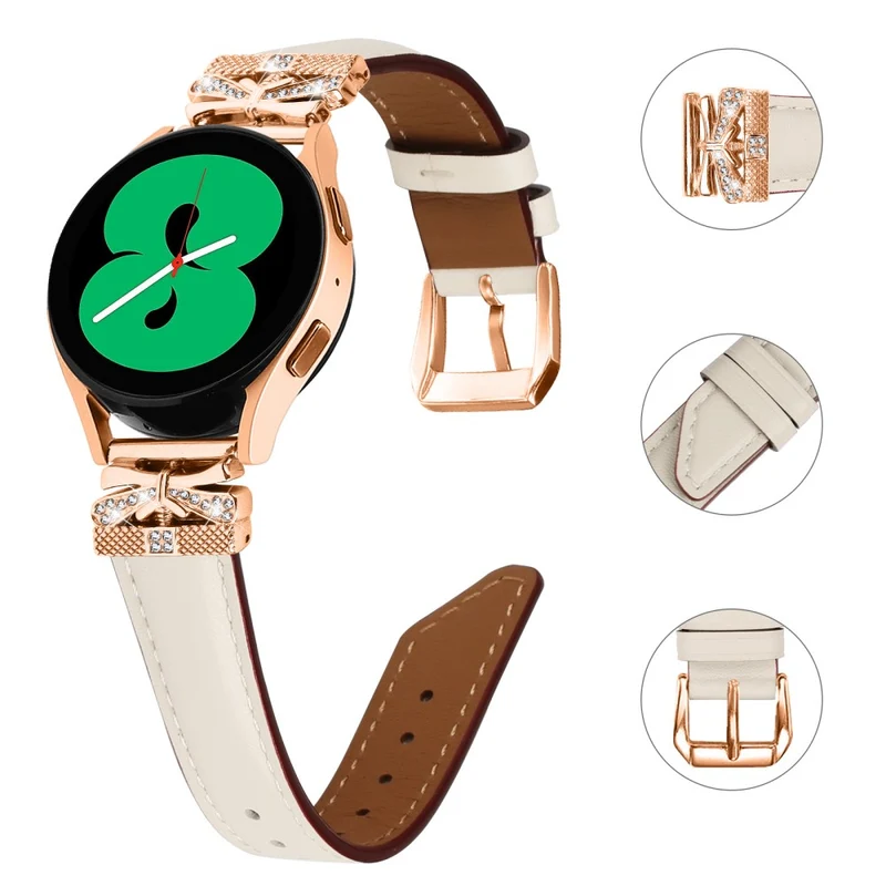 Rose Gold Buckle Strap Samsung Galaxy Watch Universal 20mm Watch Band