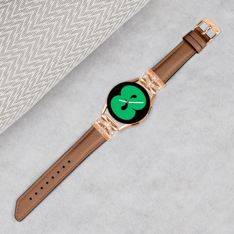 Rose Gold Buckle Strap Samsung Galaxy Watch Universal 20mm Watch Band