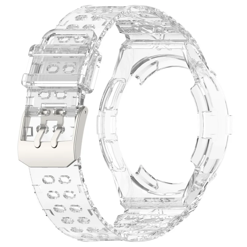 Samsung Galaxy Watch6 Classic 43mm (R950) Clear Flexible Soprt Strap Band with Case - Translucent Green