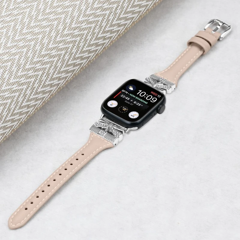Watch Strap Apple Watch Series 9 8 7 41mm / 6 5 4 SE SE (2022) SE (2023) 40mm / 3 2 1 38mm Silver Buckle Band